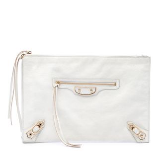Balenciaga Pre-owned Balenciaga Goatskin Motocross Classic Metallic Edge Clutch Ladies 4ZP97LQ8Y4BY583U