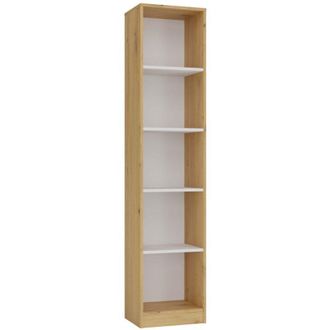 Topeshop Florence - Biblioteca Contempor&aacute;nea Con 5 Compartimentos - Sal&oacute;n/oficina/dormitorio - 30x40x182 Cm - Mueble Multifuncional Para Libros Y Decoraci&oacute;n