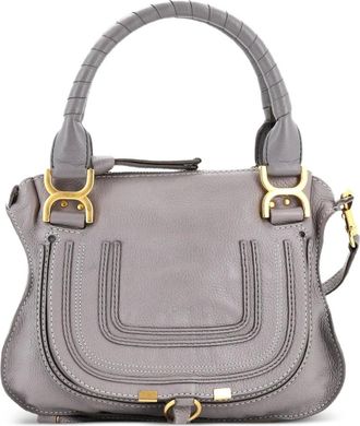 Chloé Marcie Leather Small satchel - Grijs