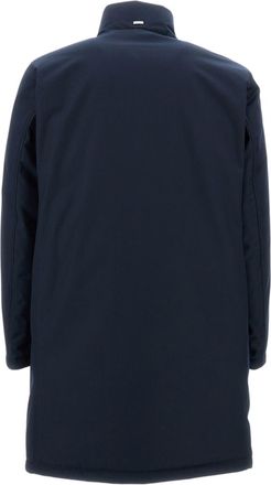 Herno Innovative Coat With Removable Bib And Concealed Closure