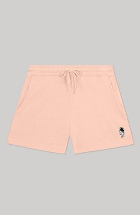 Dalix Womens Astronaut Midweight Washed Fleece Shorts in Blush at Nordstrom, Size Xx-Large
