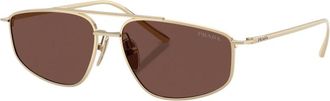 Prada C51S Zonnebril - Dames - Zonnebrillen - Geel - 58 MM - Accessoires