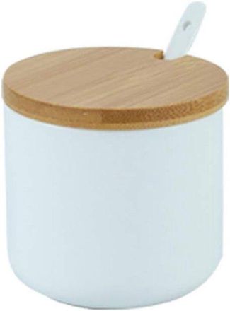 OEM Azucarero De 260 Ml/9 Oz, Salero De Cer&aacute;mica Para Especias Con Tapa Y Cuchara Para El Hogar Y La Cocina