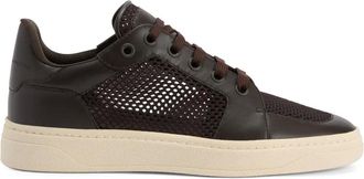 Giuseppe Zanotti Sneakers con inserti in rete - Marrone