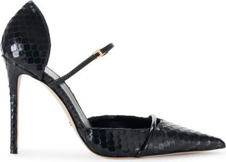 Elisabetta Franchi DOrsay Leren Pumps - Dames - Pumps - Zwart - 38 EU - Leer - Schoenen