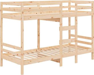 vidaXL Cama Litera Sin Colch&oacute;n Madera Maciza De Pino 90x190 Cm Vidaxl
