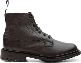 Trickers Camilla Boot - Dames - Veterlaarzen - Bruin - 36 EU - Leer - Schoenen