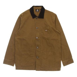 Dickies Jassen, Heren, Groen, S, Katoen, Zomer Werkjas Lichtgewicht Werkjas