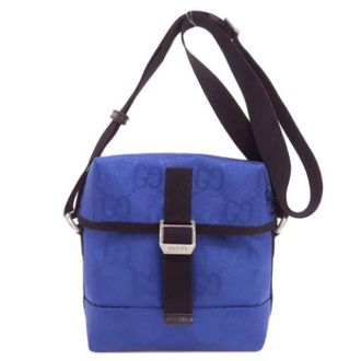 Gucci Vintage, unisex, Blauw, ONE Size, Nylon, Pre-owned Vintage Schoudertas