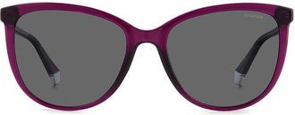 Polaroid PLD 4138/S Polarized B3V/M9 Womens Sunglasses Purple Size 55
