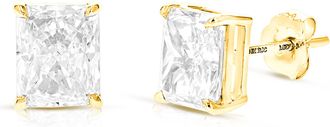 Vir Jewels 3 cttw Radiant Lab Grown Diamond Stud Earrings in 14K Gold With Push Backs For Women
