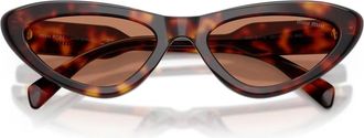 Miu Miu Sunglasses, female, Brown, Size: 55 MM Mub11Su Sunglasses