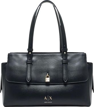 A|X Armani Exchange Tassen, Dames, Zwart, ONE Size, Shopping Bag