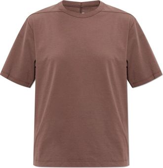 Rick Owens T-shirt met ronde hals - Dames - T-shirts - Paars - M - Katoen - Tops
