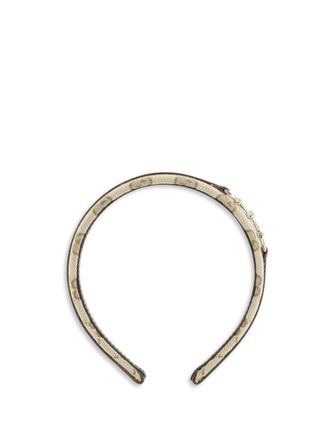 Gucci GG Monogram with Horsebit Headband - Brown