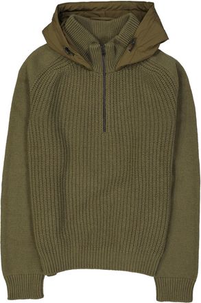 Herno Herno gebreide trui met lange mouwen en capuchon