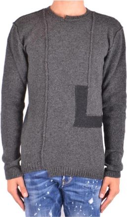 Isabel Benenato Stijlvolle Sweaters voor een Trendy Look - Heren - Ronde hals truien - Grijs - XL - Truien & Vesten