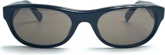 Jacquemus Zwart Zilver Ovale Zonnebril UV Bescherming - Dames - Zonnebrillen - Zwart - 56 MM - Accessoires