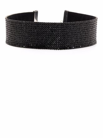 NU&Eacute; Choker con strass - Nero