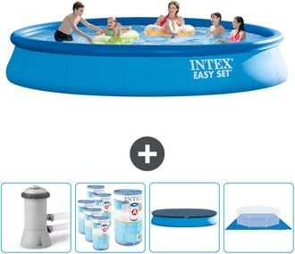 Intex Piscina Easy Set Redonda - 457x84 Cm - 7-piezas Scb88