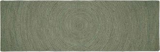 vidaXL Alfombras De &Aacute;rea Verde Oliva 80 X 200 Cm Yute Vidaxl