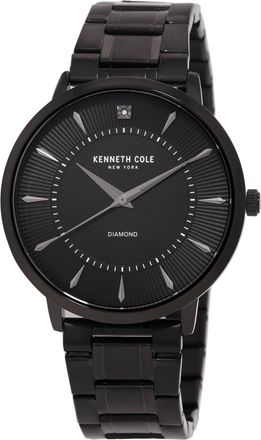 Kenneth Cole Diamond Quartz Black Dial Mens Watch KCWGG2653009