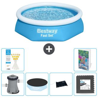 Bestway Piscina Bestway Fast Set Redonda - 244x61 Cm - 7-piezas S195