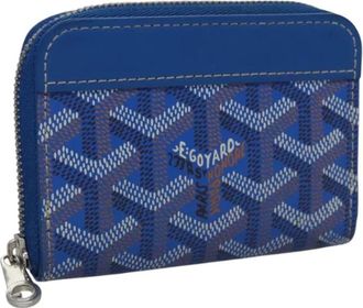 Goyard Tweedehands leren portemonnees - Dames - Vintage Accessoires - Blauw - ONE Size - Leer - Vintage