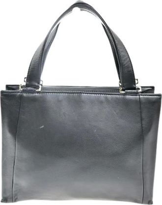 Loewe Pre-owned Handbags, female, Black, Size: ONE SIZE Pre-owned Leather Handbag