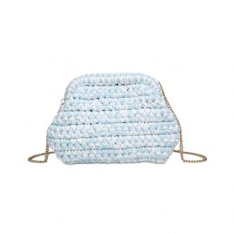 Moda Luxe Womens Beach Day Clutch Bag In Ice Blue