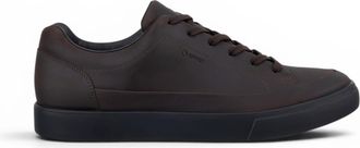 Ecco Ecco Mens Brown Leather Waterproof Trainer Sneaker Shoes - Soft 10 - Dark Brown - Size EU 46