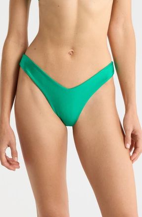 Kulani Kinis Y-Cut Bikini Bottoms in Island Lush at Nordstrom, Size X-Small