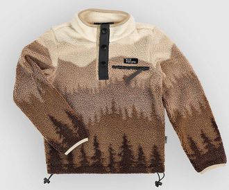 Blue Tomato Patterned Kids Fleece Trui bruin