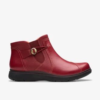 Clarks Certina Joy Red Leather