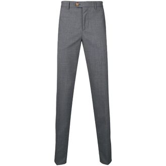 Brunello Cucinelli MenS Gray Tailored Trousers With Button Detail, Size 58