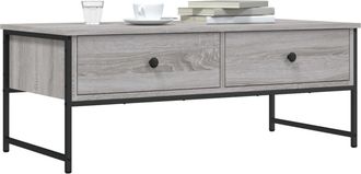 vidaXL Vidaxl - Mesa De Centro Madera De Ingenier&iacute;a Gris Sonoma 101x49x39,5 Cm