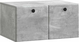 vidaXL Mueble De Tv De Pared 59,5 X 41 X 30 Cm Gris Hormig&oacute;n Vidaxl