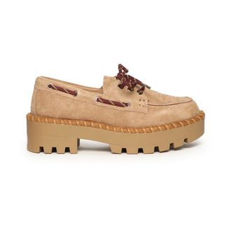 Colors Of California Schoenen, Dames, Beige, 37 EU, Su&egrave;de, Boat Suede
