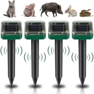 OEM Repelente Ultras&oacute;nico Solar Para Topos, Paquete De 4 Repelentes Ultras&oacute;nicos Solares, Repelente Solar Para Topos, Repelente Ultras&oacute;nico Para Serpiente