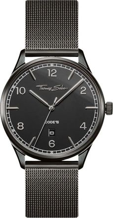 Thomas Sabo Zwarte roestvrijstalen horloge met schuifsluiting - Dames - Horloges - Zwart - ONE Size - Accessoires