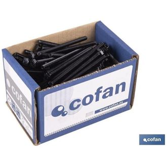 cofan Din-931 C-8.8 M-30 X 140 N Caja 5 Unid., Tornillo Cabeza Hexagonal Din-931, 1/2 Rosca Parcial, Clase 8.8, Color Negro. Medidas Desde M-5 Hasta M-30 - 