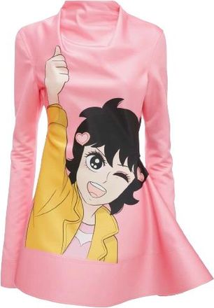 J.W.Anderson Pink Run Hany Printed Dress Size S