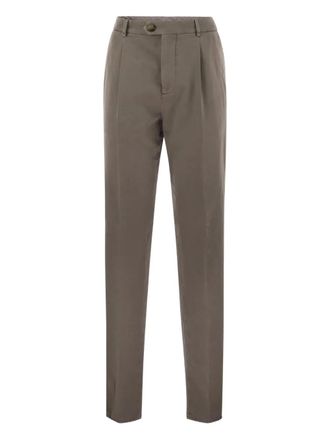 Brunello Cucinelli belt-loop trousers - Brown