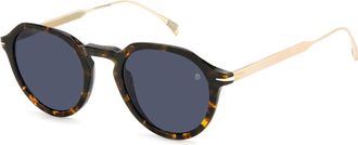 David Beckham DB 1098/S Havana and gold mens sunglasses