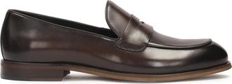 Kazar Bruine leren loafers voor heren - Heren - Loafers - Bruin - 41 EU - Leer - Schoenen