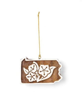 Matr Boomie Pennsylvania State Mountain Laurel Ornament in Natural at Nordstrom