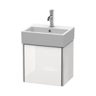 Duravit Duravit Xsquare Vanity Unidad De Pared 43.4x34.0 Cm, 1 Puerta, Bisagra A La Derecha, Para Lavabo Vero Air 072445, Color (frente/cuerpo): Perla De Alba