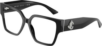 Jimmy Choo London Stijlvolle Brillen - Dames - Brillen - Zwart - 55 MM - Accessoires