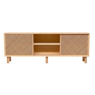 Naan Furniture Aparador 2 puertas de madera natural con celos&iacute;a 180 cm sin barnizar