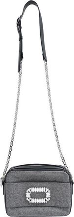 Roger Vivier Grey Wool Photocall Camera Bag (Authentic Pre-Loved)